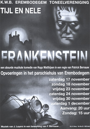 een deel uit de affiche van 'Frankenstein'